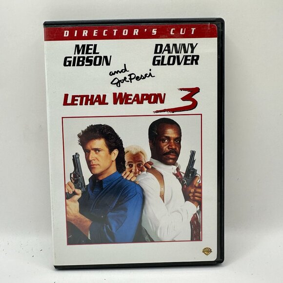 Lethal Weapon 3 Director's Cut DVD Mel Gibson Action Crime Movie Not Rated - Picture 1 of 3